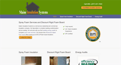 Desktop Screenshot of maineinsulationsystems.com